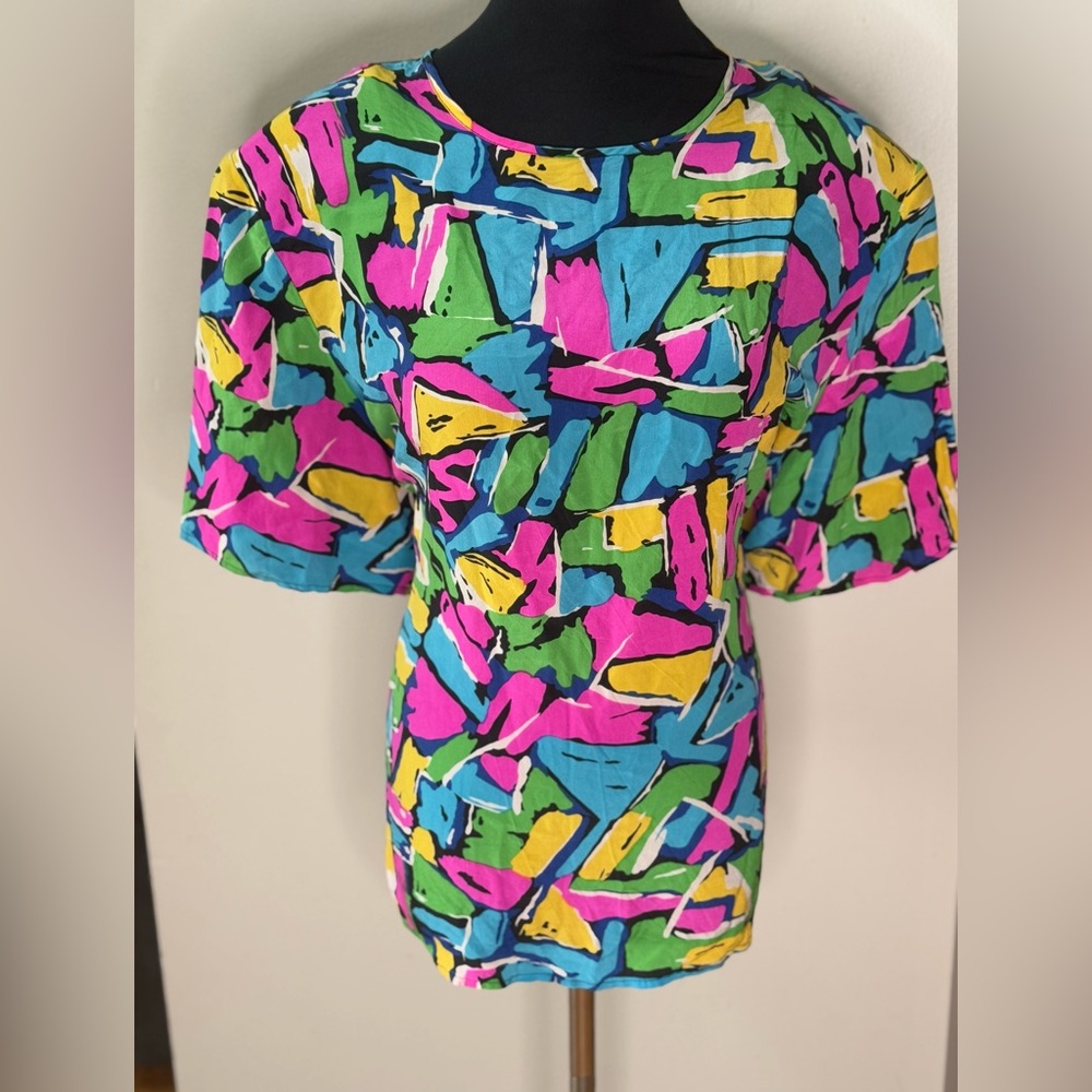 Colorful Abstract Women's Top